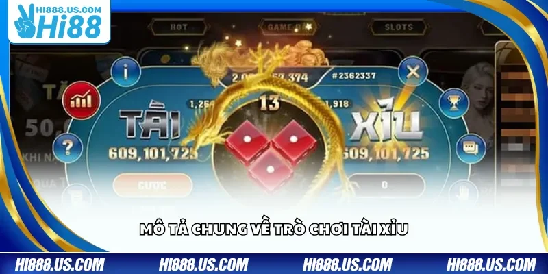Mô tả chung về trò chơi Tài Xỉu