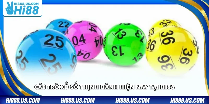 Các trò xổ số thịnh hành hiện nay tại Hi88